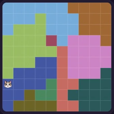 真實的 Meowdoku Extreme 10×10 棋盤